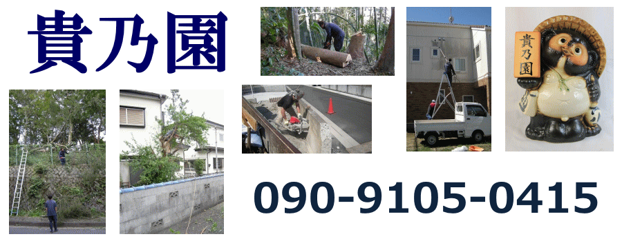 貴乃園　須賀川市 | 庭木の伐採、立木の枝落し、抜根のホームページです。